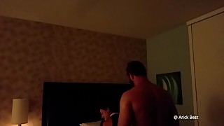 A real house! a man is broken! woman's best friend fucked in a hotel
