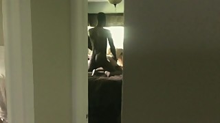 Husband caught wife cheating big black bull cock after work