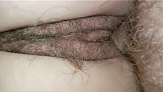 Sensational young amateur teen039_s strongly hairy, wet, wet pussy, without a condom nearby